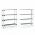Thumbnail image #3 for MetroMax i 4-Shelf Add-On Polymer Shelving Unit, 48W x 18D x 63H, Open Grid