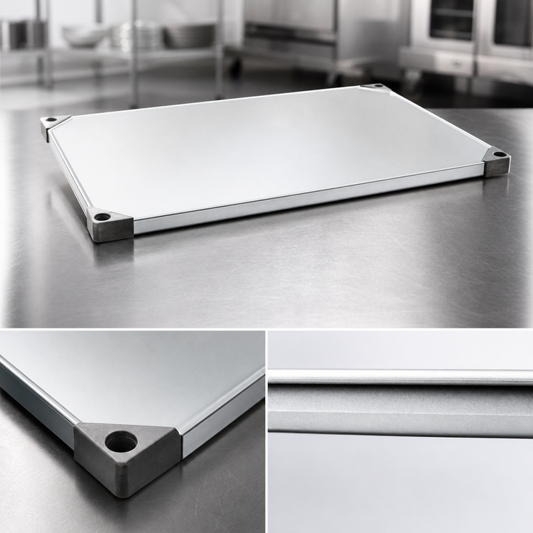 Product image #3 for Metro Super Erecta 60-Inch x 24-Inch Flat Solid Galvanized Shelf with Ship's Edge