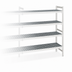 Thumbnail image #3 for Fermod Fermostock 4-Tier Polymer Shelving Expansion Unit, 66 Inch H x 35 Inch W x 22 Inch D