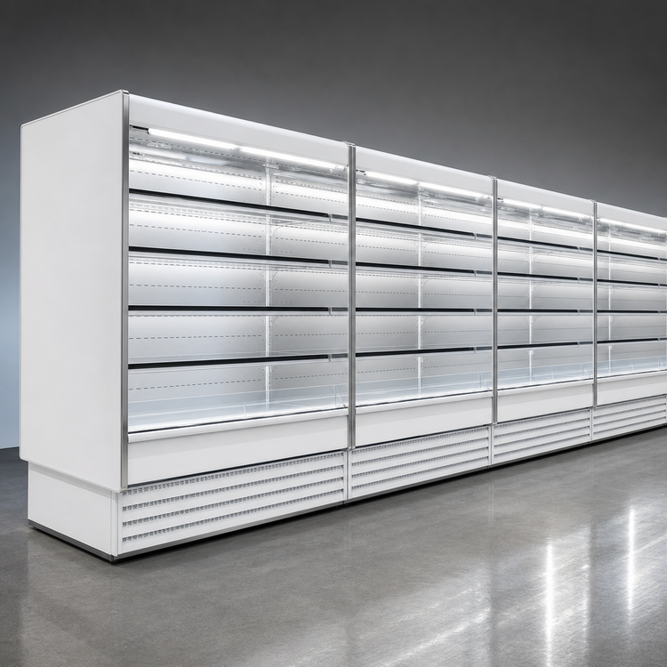 Product image #3 for Howard-McCray 35E Series 99-Inch Dairy Remote Open Merchandiser, Endless Design, LED Lighting