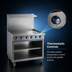 Thumbnail image #3 for Imperial Pro Series 36-Inch Electric Griddle Range with Open Cabinet Base