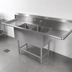 Thumbnail image #3 for John Boos Pro-Bowl 2-Compartment Stainless Steel Sink with Dual 30-Inch Drainboards, 99-1/4 Inch Wide
