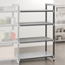 Thumbnail image #3 for Cambro Camshelving Elements XTRA 4-Tier Stationary Add-On Polymer Shelving Unit, 18 x 30 x 64 Inches, Vented and Solid Shelves