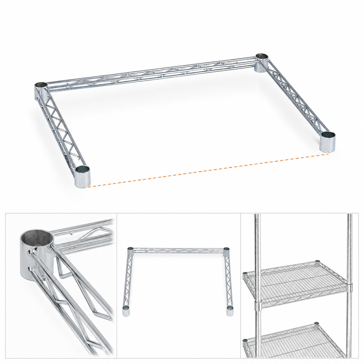 Product image #3 for Super Erecta 3-Sided Channel Frame, 48 x 24 Inches, Type 304 Stainless Steel