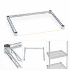 Thumbnail image #3 for Metro Super Erecta SF55N3S 3-Sided Channel Frame, 48 x 24 Inches, Double Snake, 304 Stainless Steel