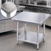 Thumbnail image #3 for Advance Tabco MT-SS-302 Stainless Steel Equipment Stand with Adjustable Undershelf, 24 x 30 x 24 Inches