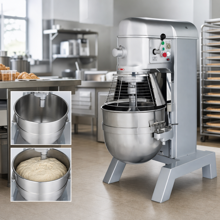 Product image #3 for BakeMax BMPM120 120 Qt Heavy Duty Floor Model Planetary Mixer