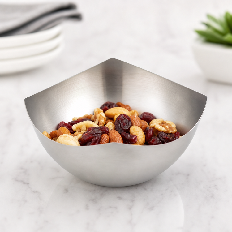 Product image #3 for American Metalcraft Squound 15 oz Square Stainless Steel Snack Bowl