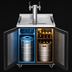 Thumbnail image #4 for Beverage-Air Dual Zone Wine & Beer Draft Cooler with 2-Tap Tower, 4-Keg Capacity, 24-Inch Wide