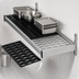 Thumbnail image #3 for Fermod Vented Wall Shelving Unit, 59W x 14D, Deep Anodized Aluminum