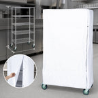 Thumbnail image #3 for Quantum CC183663WNV White 400 Denier Nylon Wire Cart Cover, 18 x 36 x 63 Inches, with Velcro Flap