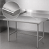 Thumbnail image #3 for Advance Tabco 84-Inch x 30-Inch 304 Stainless Steel Flat Top Open Base Work Table
