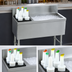 Thumbnail image #3 for Advance Tabco Prestige Supreme 42-Inch Stainless Steel Bar Ice Chest with Left Bottle Rack and 7-Inch Backsplash