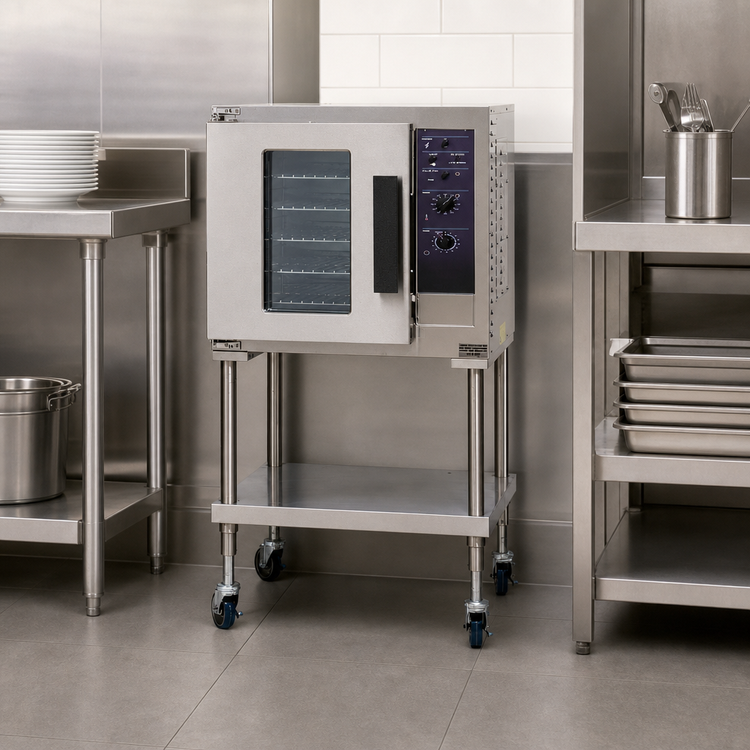 Product image #3 for Lang ECOH-AP Half-Size Electric 1-Deck Convection Oven, 5-Pan Capacity