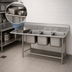 Thumbnail image #3 for Advance Tabco Regaline 3-Compartment Sink with Left-Hand Drainboard, 24 x 24-Inch Compartments, 14-Gauge 304 Stainless Steel