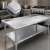 Thumbnail image #3 for Eagle Group T2436SGS Stainless Steel Griddle/Equipment Stand with Adjustable Undershelf, 36-3/8 in. x 24-3/8 in.