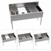 Thumbnail image #3 for Krowne MoveWell Adaptive Station Bin with Legs, 48 Inch W x 24 Inch D x 36-1/2 Inch H, Stainless Steel