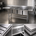 Thumbnail image #3 for Eagle Spec-Master FN2064-4-24-14/3 Four-Compartment Coved Corner Stainless Steel Sink with Dual 24-Inch Drainboards