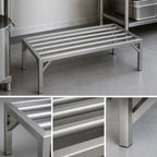 Thumbnail image #3 for Channel Manufacturing Lifetime Tough ES2060 Stainless Steel Tubular Dunnage Rack, 60W x 20D x 12H, 4,000 lb. Capacity