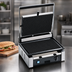 Thumbnail image #3 for Eurodib Commercial Single Panini Grill with Ribbed Cast Iron Top and Bottom Plates, 220V