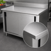 Thumbnail image #3 for Advance Tabco 144-Inch x 24-Inch Enclosed Work Table with Cabinet Base, Sliding Doors, 14-Gauge 304 Stainless Steel Top, 5-Inch Backsplash