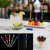 Thumbnail image #3 for 4-Inch Foil Cocktail Parasol Picks with Wooden Stem, Assorted Colors, Case of 14,400