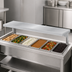 Thumbnail image #3 for Duke Stainless Steel Cutting Board/Tray Shelf for 6-Opening Steam Tables, 10-Inch Wide