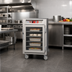 Thumbnail image #3 for Metro C5 6 Series Half-Height Mobile Heated Holding Cabinet with Tempered Clear Glass Doors and Universal Wire Slides