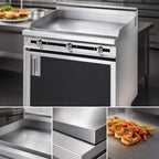 Thumbnail image #3 for Jade Range (Middleby) Titan JTRH-12GT 12-Inch Heavy-Duty Gas Griddle Top Range with 1-Inch Plate, Thermostatic Controls, and Cabinet Base