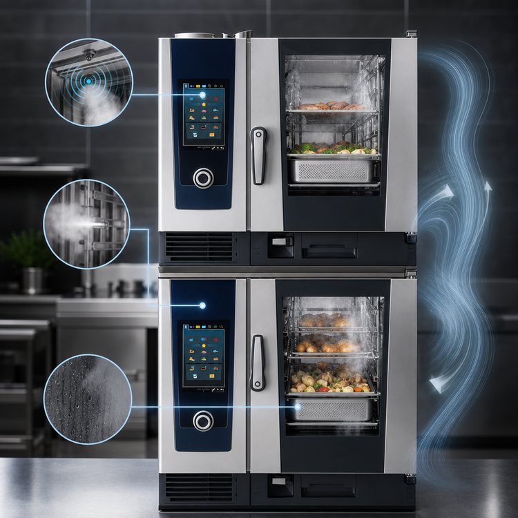 Product image #3 for RATIONAL iCombi Pro 6-Half Size on 6-Half Size Electric Combi Oven System, 208/240V 1-Phase