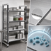 Thumbnail image #3 for Cambro Camshelving Elements XTRA 4-Tier Stationary Solid Polymer Shelving Unit, 24-Inch Deep x 54-Inch Wide x 84-Inch High