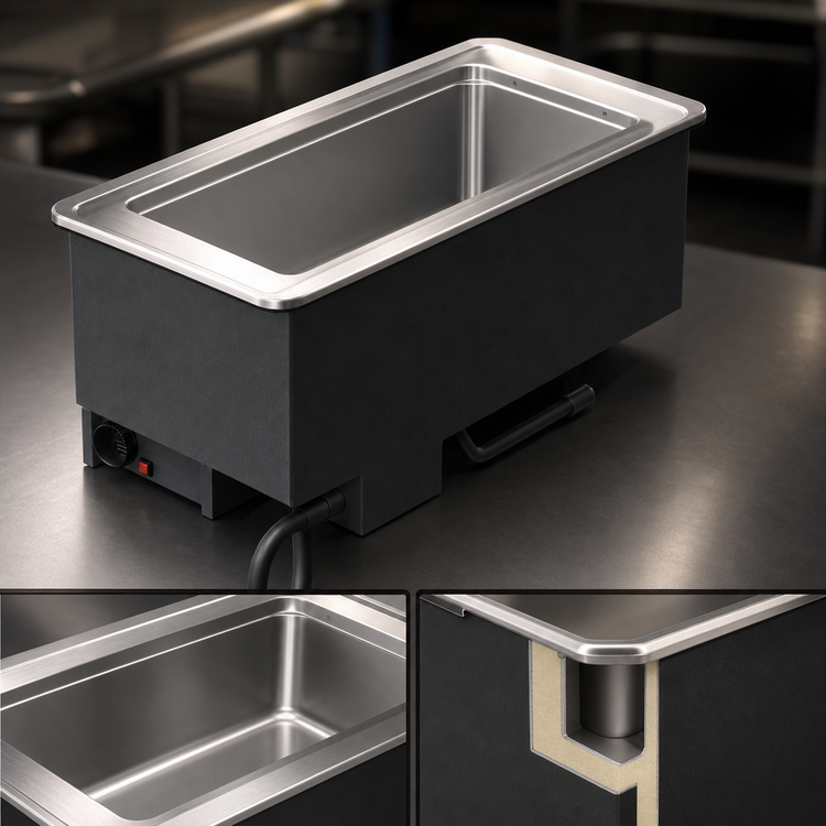 Product image #3 for Vollrath Drop-In Electric Wet Hot Food Well with Auto-Fill, 1 Full-Size Pan, Insulated, 208-240V
