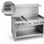 Thumbnail image #3 for Imperial (Middleby) Pro Series IR-2-G24T-E-XB 36-Inch Electric Restaurant Range with 2 Round Elements and 24-Inch Thermostatic Griddle
