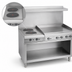 Thumbnail image #3 for Imperial Pro Series 36-Inch Electric Restaurant Range with 2 Round Elements, 24-Inch Thermostatic Griddle, and Open Cabinet Base