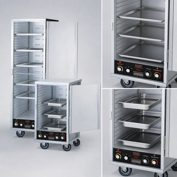 Product image #3 for Dinex Heated Proofer Cabinet for 18 x 26 and 12 x 20 Pans, Non-Insulated Aluminum