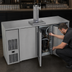 Thumbnail image #3 for Glastender KC72 72-Inch Bar Profile One-Zone Front-Serviced Keg Cooler with 2 Hinged Locking Doors