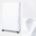Thumbnail image #3 for Quantum CC183674WNV White Nylon Wire Cart Cover, 400 Denier, Velcro Flap, 18"D x 36"W x 74"H