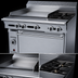 Thumbnail image #3 for Garland Cuisine 36-Inch Heavy Duty Gas Combination Top Range with 24-Inch Left Griddle, 2 Right Open Burners, and Standard Oven