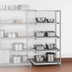 Thumbnail image #3 for Eagle Group 4-Tier Add-On Wire Shelving Unit, 24 x 24 x 63 Inches, Stainless Steel Finish