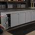 Thumbnail image #3 for Glastender 108-Inch Four-Section Front-Serviced Low-Profile Back Bar Cooler with Self-Contained R290 Refrigeration