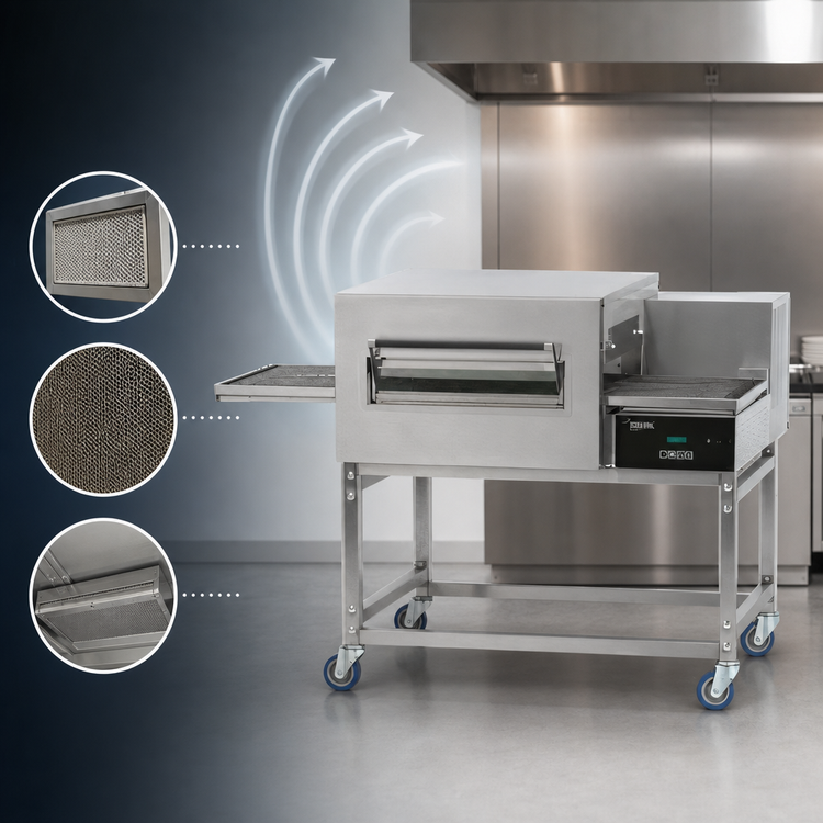 Product image #3 for Lincoln Impinger II Ventless Electric Conveyor Oven, Single Deck, Front Loading, 56 Inch Wide