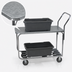 Thumbnail image #4 for Channel 2-Shelf Galvanized Deck Stocking/Marking Truck with Chrome-Plated Steel Construction