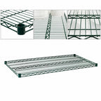 Thumbnail image #4 for Metro Super Erecta 3042NK3 42"W x 30"D Green Epoxy-Coated Wire Shelf with Antimicrobial Protection