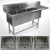 Thumbnail image #3 for John Boos Pro-Bowl 3-Compartment Sink with Right Drainboard, 18