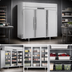 Thumbnail image #3 for Victory UltraSpec V-Core 3-Section Extra Wide Solid Door Reach-In Freezer, 74.16 Cu. Ft.