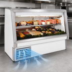 Thumbnail image #3 for Howard-McCray 34E Series SC-CDS34E-6-LED Deli Meat & Cheese Service Case, 76.5 in., Self-Contained, Straight Glass, White