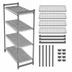 Thumbnail image #3 for Cambro Camshelving Basics Plus 4-Shelf Stationary Starter Unit, 18-Inch Deep x 30-Inch Wide x 84-Inch High, Vented, Brushed Graphite