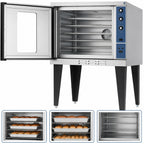 Thumbnail image #3 for Duke Manufacturing 613-E3XX Single-Deck Deep-Depth Electric Convection Oven, 6 Full-Size Pan Capacity, Solid-State Controls
