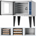 Thumbnail image #3 for Duke 613-E3XX Single Deck Deep Depth Electric Convection Oven with 27-Inch Legs