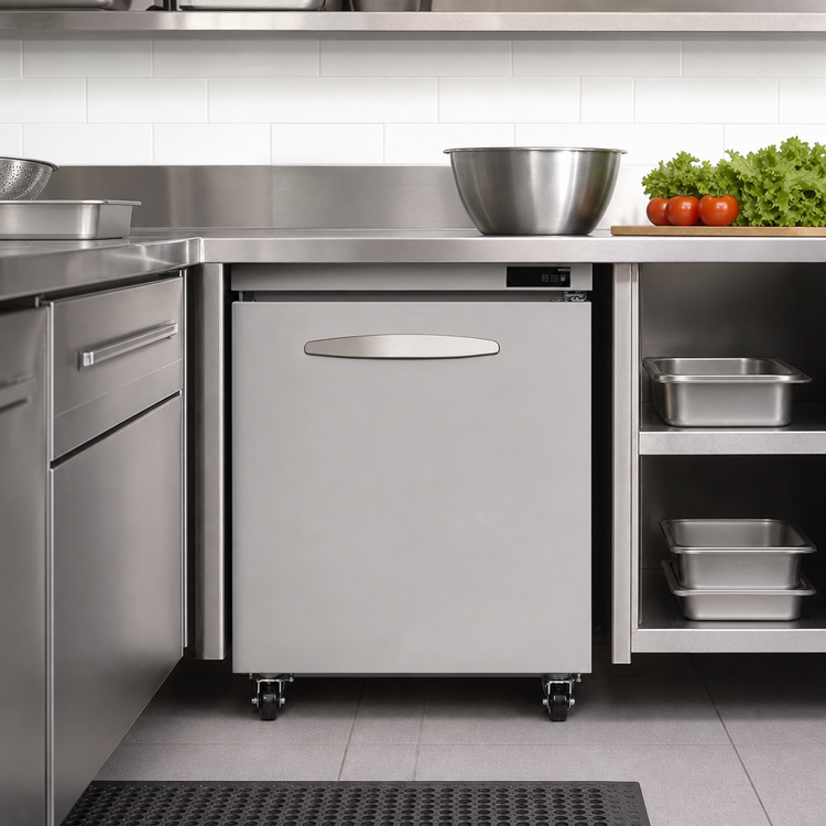Product image #3 for Kool-It Signature One-Section Undercounter Freezer, 7 Cu. Ft., Solid Door, Stainless Steel
